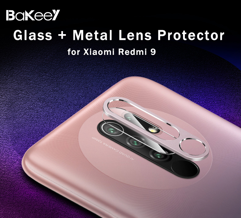 Bakeey-for-Xiaomi-Redmi-9-Anti-Scratch-Aluminum-Alloy-Metal-Circle-Ring--HD-Soft-Tempered-Glass-Rear-1732511-1
